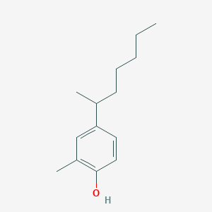 molecular formula C14H22O B13896173 o-Cresol, 4-(1-methylhexyl)- CAS No. 42433-61-4