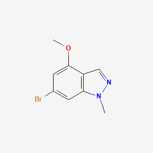 molecular formula C9H9BrN2O B13896197 6-Bromo-4-methoxy-1-methyl-1H-indazole 