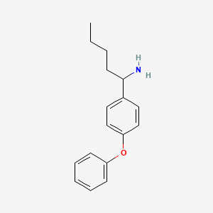 molecular formula C17H21NO B13896257 1-(4-Phenoxyphenyl)pentan-1-amine 
