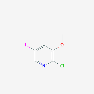 molecular formula C6H5ClINO B13896261 2-Chloro-5-iodo-3-methoxypyridine 