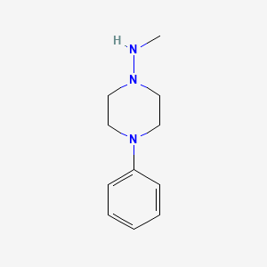 molecular formula C11H17N3 B13896310 N-methyl-4-phenylpiperazin-1-amine 