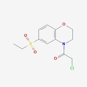 2-chloro-1-[6-(ethylsulfonyl)-2,3-dihydro-4H-1,4-benzoxazin-4-yl]-1-ethanone