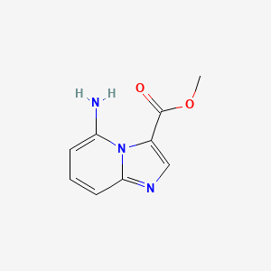 molecular formula C9H9N3O2 B13896376 Methyl 5-aminoimidazo[1,2-a]pyridine-3-carboxylate 