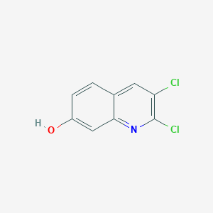 molecular formula C9H5Cl2NO B13896420 2,3-dichloro-7-Quinolinol 