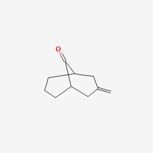 molecular formula C10H14O B13896427 3-Methylenebicyclo[3.3.1]nonan-9-one 