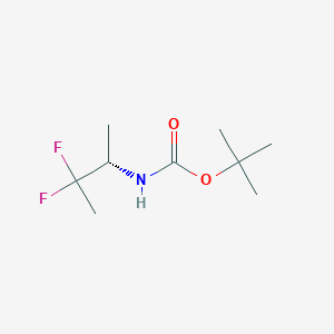molecular formula C9H17F2NO2 B13896471 N-Boc-(S)-3,3-difluorobutan-2-amine 