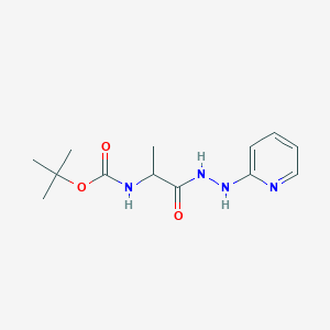 molecular formula C13H20N4O3 B13896545 tert-butyl N-[1-methyl-2-oxo-2-[2-(2-pyridyl)hydrazino]ethyl]carbamate 