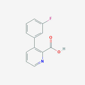 molecular formula C12H8FNO2 B1389655 3-(3-Fluorophenyl)picolinic acid CAS No. 1214360-08-3