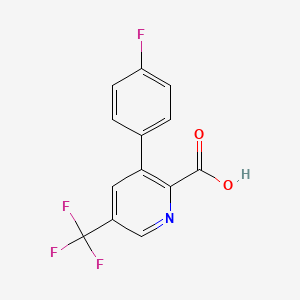 3-(4-Fluorophenyl)-5-(trifluoromethyl)picolinic acid