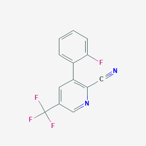 3-(2-Fluorophenyl)-5-(trifluoromethyl)picolinonitrile