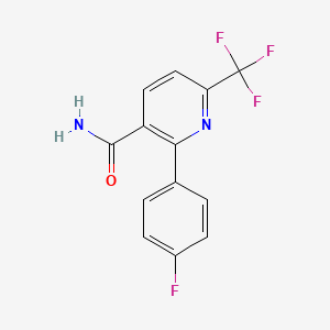 2-(4-Fluorophenyl)-6-(trifluoromethyl)nicotinamide