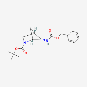 molecular formula C18H24N2O4 B13896593 Tert-butyl (1R,4R,5S)-5-(benzyloxycarbonylamino)-2-azabicyclo[2.1.1]hexane-2-carboxylate 