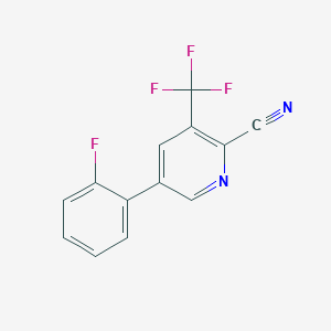 5-(2-Fluorophenyl)-3-(trifluoromethyl)picolinonitrile