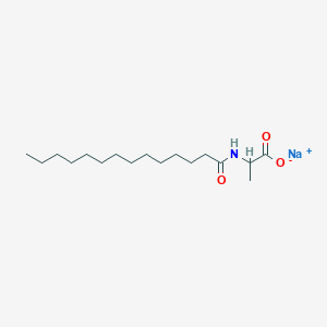molecular formula C17H32NNaO3 B13896605 N-Tetradecanoyl-alanine monosodium salt 