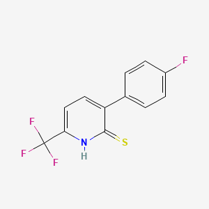 3-(4-Fluorophenyl)-6-(trifluoromethyl)pyridine-2-thiol
