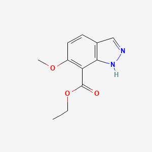 molecular formula C11H12N2O3 B13896647 ethyl 6-methoxy-1H-indazole-7-carboxylate 