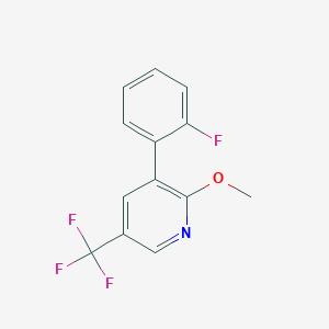 3-(2-Fluorophenyl)-2-methoxy-5-(trifluoromethyl)pyridine