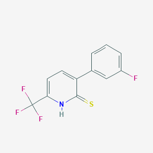 3-(3-Fluorophenyl)-6-(trifluoromethyl)pyridine-2-thiol