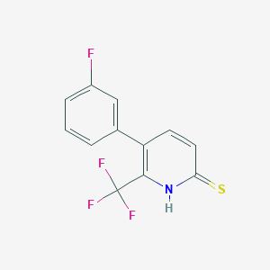 5-(3-Fluorophenyl)-6-(trifluoromethyl)pyridine-2-thiol