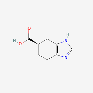 molecular formula C8H10N2O2 B13896720 (6R)-4,5,6,7-tetrahydro-1H-benzimidazole-6-carboxylic acid 