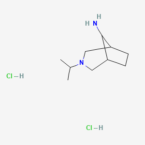 molecular formula C10H22Cl2N2 B13896765 3-Isopropyl-3-azabicyclo[3.2.1]octan-8-amine;dihydrochloride 