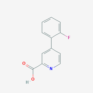 molecular formula C12H8FNO2 B1389679 4-(2-Fluorophenyl)pyridine-2-carboxylic acid CAS No. 1214363-26-4