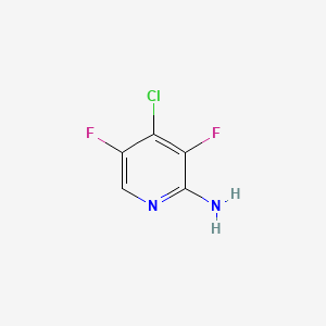 molecular formula C5H3ClF2N2 B13896828 4-Chloro-3,5-difluoropyridin-2-amine 