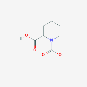 molecular formula C8H13NO4 B138970 1-(Methoxycarbonyl)piperidine-2-carboxylic acid CAS No. 134902-40-2