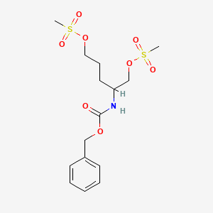 molecular formula C15H23NO8S2 B13897016 [5-Methylsulfonyloxy-4-(phenylmethoxycarbonylamino)pentyl] methanesulfonate 