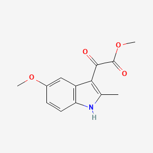 molecular formula C13H13NO4 B13897050 methyl 2-(5-methoxy-2-methyl-1H-indol-3-yl)-2-oxoacetate 