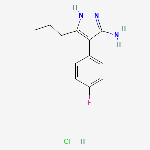 4-(4-Fluorophenyl)-3-propyl-1H-pyrazol-5-amine hydrochloride