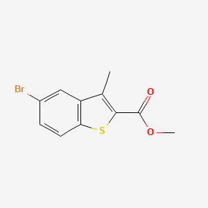 molecular formula C11H9BrO2S B13897121 Methyl 5-bromo-3-methylbenzo[b]thiophene-2-carboxylate 