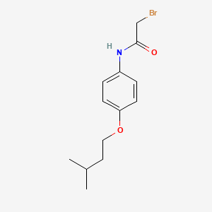 molecular formula C13H18BrNO2 B1389714 2-Bromo-N-[4-(isopentyloxy)phenyl]acetamide CAS No. 1138445-89-2
