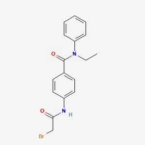 molecular formula C17H17BrN2O2 B1389719 4-[(2-Bromoacetyl)amino]-N-ethyl-N-phenylbenzamide CAS No. 1138443-02-3