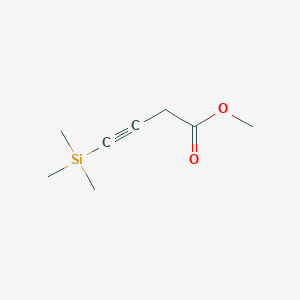 molecular formula C8H14O2Si B13897254 Methyl 4-(trimethylsilyl)but-3-ynoate 