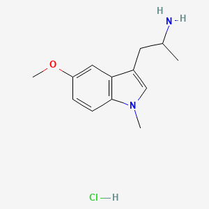 molecular formula C13H19ClN2O B1389729 2-(5-Methoxy-1-methyl-1H-indol-3-YL)-1-methyl-ethylamine hydrochloride CAS No. 39974-98-6