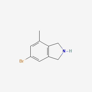 molecular formula C9H10BrN B13897430 6-Bromo-4-methyl-isoindoline 