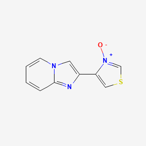 molecular formula C10H7N3OS B13897474 4-Imidazo[1,2-a]pyridin-2-yl-3-oxido-1,3-thiazol-3-ium 