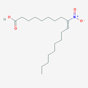 molecular formula C18H33NO4 B13897491 9-Nitro-octadeca-9-enoic acid 