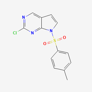 molecular formula C13H10ClN3O2S B13897523 2-Chloro-7-(P-tolylsulfonyl)pyrrolo[2,3-D]pyrimidine 
