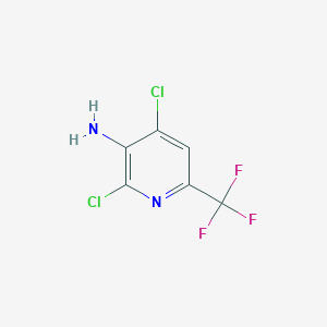 molecular formula C6H3Cl2F3N2 B1389764 2,4-Dichloro-6-(trifluoromethyl)pyridin-3-amine CAS No. 1060815-21-5