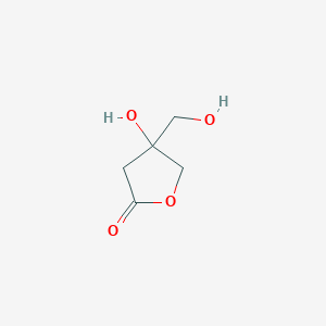 molecular formula C5H8O4 B13897701 4-Hydroxy-4-(hydroxymethyl)oxolan-2-one CAS No. 207846-01-3