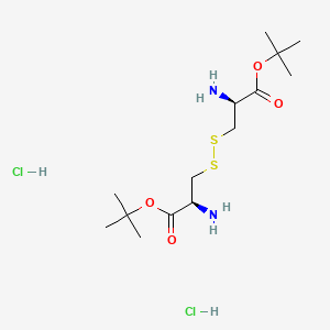 molecular formula C14H30Cl2N2O4S2 B13897713 H-D-Cys(1)-OtBu.H-D-Cys(1)-OtBu.2HCl 