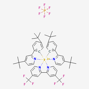 molecular formula C50H54F12IrN4P B13897714 Ir[tBu(tBu)ppy]2(4,4'-dCF3bpy)PF6 