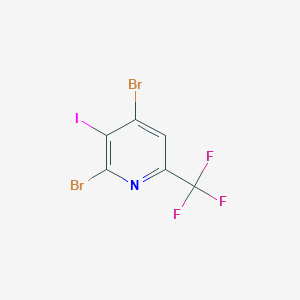 2,4-Dibromo-3-iodo-6-(trifluoromethyl)pyridine