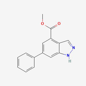 molecular formula C15H12N2O2 B13897720 methyl 6-phenyl-1H-indazole-4-carboxylate 