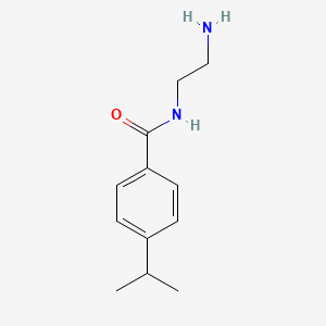molecular formula C12H18N2O B13897725 N-(2-aminoethyl)-4-propan-2-ylbenzamide 