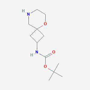 molecular formula C12H22N2O3 B13897732 Tert-butyl N-(5-oxa-8-azaspiro[3.5]nonan-2-YL)carbamate 