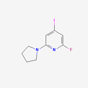 2-Fluoro-4-iodo-6-(pyrrolidin-1-yl)pyridine
