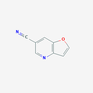 molecular formula C8H4N2O B1389786 Furo[3,2-b]pyridine-6-carbonitrile CAS No. 1203499-65-3
